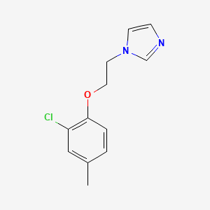 molecular formula C12H13ClN2O B5663371 1-[2-(2-chloro-4-methylphenoxy)ethyl]-1H-imidazole 