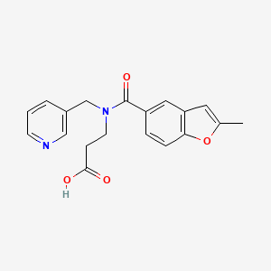 N-[(2-methyl-1-benzofuran-5-yl)carbonyl]-N-(3-pyridinylmethyl)-beta-alanine