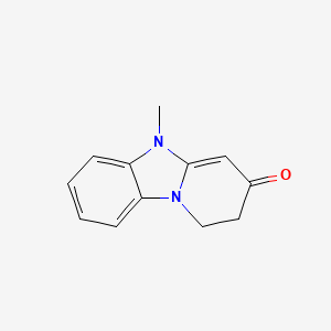 molecular formula C12H12N2O B5663447 5-methyl-1,2-dihydropyrido[1,2-a]benzimidazol-3(5H)-one 