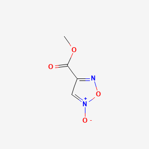 molecular formula C4H4N2O4 B566349 Methyl 5-oxido-1,2,5-oxadiazol-5-ium-3-carboxylate CAS No. 104151-89-5