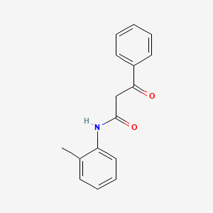 molecular formula C16H15NO2 B5663492 N-(2-methylphenyl)-3-oxo-3-phenylpropanamide 
