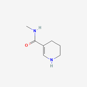 molecular formula C7H12N2O B566350 N-Methyl-1,4,5,6-tetrahydro-3-pyridinecarboxamide CAS No. 100911-07-7
