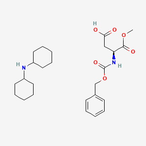 molecular formula C25H38N2O6 B566351 Z-Asp-OMe DCHA CAS No. 19720-12-8