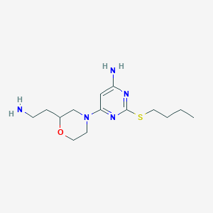 6-[2-(2-aminoethyl)-4-morpholinyl]-2-(butylthio)-4-pyrimidinamine dihydrochloride