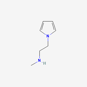 molecular formula C7H12N2 B566357 N-Methyl-2-(1H-pyrrol-1-yl)ethanamine CAS No. 100911-22-6