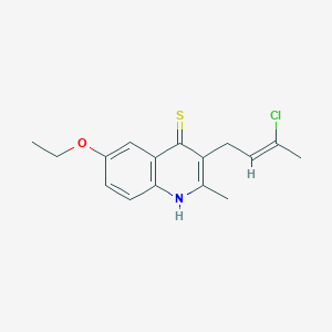 3-(3-chloro-2-buten-1-yl)-6-ethoxy-2-methyl-4-quinolinethiol