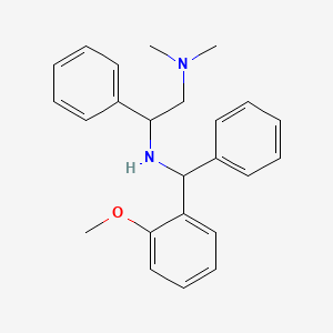 molecular formula C24H28N2O B566359 N-[(2-methoxyphenyl)-phenylmethyl]-N',N'-dimethyl-1-phenylethane-1,2-diamine CAS No. 101198-05-4