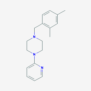 molecular formula C18H23N3 B5663597 1-(2,4-dimethylbenzyl)-4-(2-pyridinyl)piperazine 