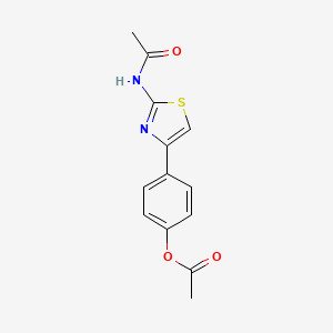 4-[2-(acetylamino)-1,3-thiazol-4-yl]phenyl acetate