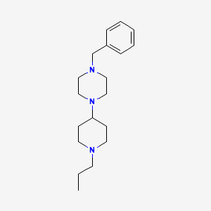 molecular formula C19H31N3 B5663613 1-benzyl-4-(1-propyl-4-piperidinyl)piperazine 