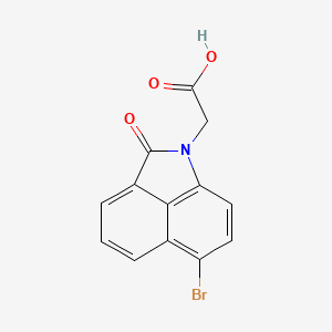 molecular formula C13H8BrNO3 B5663616 2-[6-BROMO-2-OXOBENZO[CD]INDOL-1(2H)-YL]ACETIC ACID 