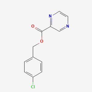 molecular formula C12H9ClN2O2 B5663646 4-chlorobenzyl 2-pyrazinecarboxylate 