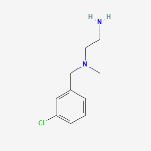 molecular formula C10H15ClN2 B566365 N1-(3-Chlorobenzyl)-N1-methylethane-1,2-diamine CAS No. 103264-69-3