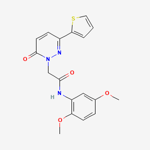 N-(2,5-dimethoxyphenyl)-2-[6-oxo-3-(2-thienyl)-1(6H)-pyridazinyl]acetamide