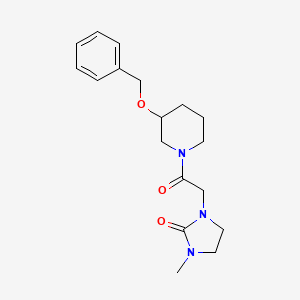 1-{2-[3-(benzyloxy)piperidin-1-yl]-2-oxoethyl}-3-methylimidazolidin-2-one