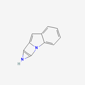 molecular formula C10H6N2 B566370 2,4-diazatetracyclo[6.4.0.02,6.03,5]dodeca-1(12),3(5),6,8,10-pentaene CAS No. 106597-10-8