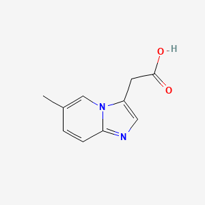 molecular formula C10H10N2O2 B566371 2-(6-Methylimidazo[1,2-a]pyridin-3-yl)acetic acid CAS No. 101820-58-0