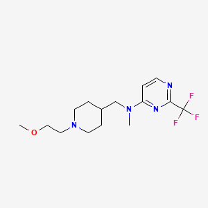 N-{[1-(2-methoxyethyl)piperidin-4-yl]methyl}-N-methyl-2-(trifluoromethyl)pyrimidin-4-amine