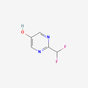 molecular formula C5H4F2N2O B566373 2-(Difluoromethyl)pyrimidin-5-ol CAS No. 100991-19-3