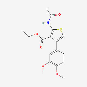 ethyl 2-(acetylamino)-4-(3,4-dimethoxyphenyl)-3-thiophenecarboxylate