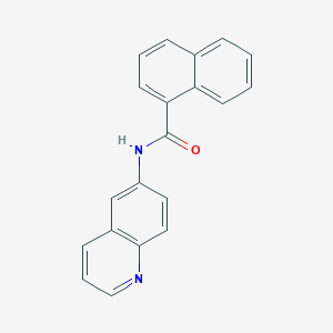 molecular formula C20H14N2O B5663751 N-6-quinolinyl-1-naphthamide 