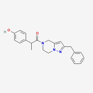 4-[2-(2-benzyl-6,7-dihydropyrazolo[1,5-a]pyrazin-5(4H)-yl)-1-methyl-2-oxoethyl]phenol