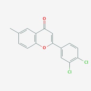 molecular formula C16H10Cl2O2 B5663835 2-(3,4-dichlorophenyl)-6-methyl-4H-chromen-4-one 