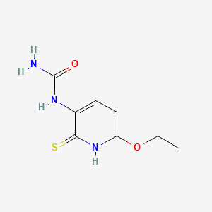 molecular formula C8H11N3O2S B566385 1-(6-Ethoxy-2-mercaptopyridin-3-yl)urea CAS No. 100383-48-0