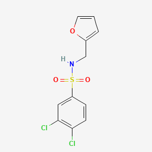 molecular formula C11H9Cl2NO3S B5663857 3,4-dichloro-N-(2-furylmethyl)benzenesulfonamide CAS No. 353247-91-3