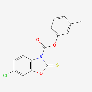 3-methylphenyl 6-chloro-2-thioxo-1,3-benzoxazole-3(2H)-carboxylate