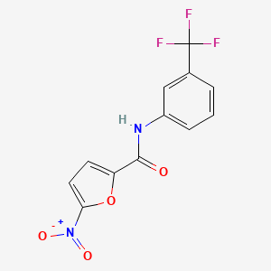 molecular formula C12H7F3N2O4 B5663901 5-nitro-N-[3-(trifluoromethyl)phenyl]-2-furamide 