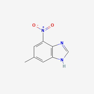 molecular formula C8H7N3O2 B566391 6-Methyl-4-nitro-1H-benzimidazole CAS No. 101420-64-8