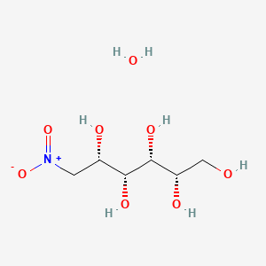 molecular formula C6H15NO8 B566393 1-Deoxy-1-nitro-L-iditol hemihydrate CAS No. 105499-37-4