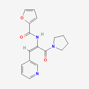 N-[2-(3-pyridinyl)-1-(1-pyrrolidinylcarbonyl)vinyl]-2-furamide