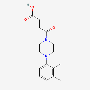 molecular formula C16H22N2O3 B5663973 4-[4-(2,3-dimethylphenyl)-1-piperazinyl]-4-oxobutanoic acid 