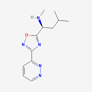 (1S)-N,3-dimethyl-1-[3-(3-pyridazinyl)-1,2,4-oxadiazol-5-yl]-1-butanamine hydrochloride