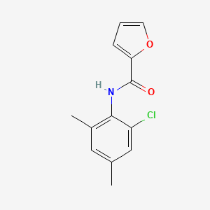 molecular formula C13H12ClNO2 B5664000 N-(2-chloro-4,6-dimethylphenyl)-2-furamide 