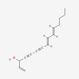 molecular formula C15H18O B566401 1,8,10-Pentadecatriene-4,6-diyne-3-ol CAS No. 19833-08-0