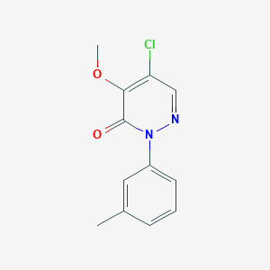 molecular formula C12H11ClN2O2 B5664023 5-chloro-4-methoxy-2-(3-methylphenyl)-3(2H)-pyridazinone 