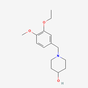 molecular formula C15H23NO3 B5664034 1-(3-ethoxy-4-methoxybenzyl)-4-piperidinol 