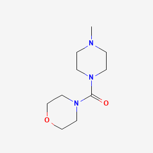 molecular formula C10H19N3O2 B5664066 4-[(4-methyl-1-piperazinyl)carbonyl]morpholine CAS No. 329227-82-9