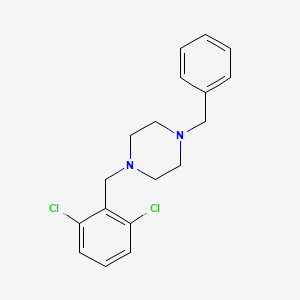 molecular formula C18H20Cl2N2 B5664073 1-benzyl-4-(2,6-dichlorobenzyl)piperazine 