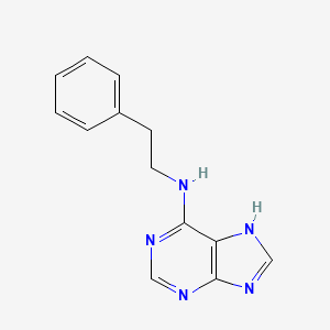 molecular formula C13H13N5 B5664102 N-(2-phenylethyl)-9H-purin-6-amine CAS No. 15396-42-6