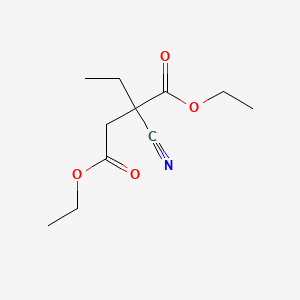 molecular formula C11H17NO4 B566413 Diethyl 2-cyano-2-ethylbutanedioate CAS No. 100056-03-9
