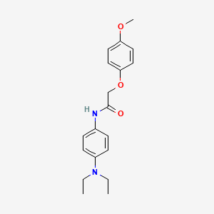 molecular formula C19H24N2O3 B5664144 N-[4-(diethylamino)phenyl]-2-(4-methoxyphenoxy)acetamide 