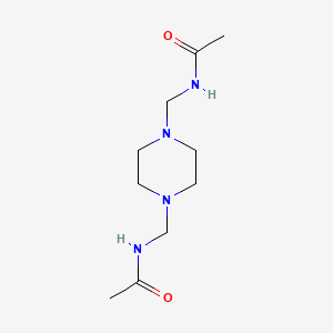 molecular formula C10H20N4O2 B5664159 N,N'-[1,4-piperazinediylbis(methylene)]diacetamide 