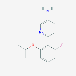 molecular formula C14H15FN2O B5664182 6-(2-fluoro-6-isopropoxyphenyl)pyridin-3-amine 
