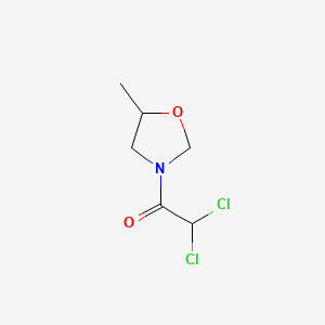 molecular formula C6H9Cl2NO2 B566420 3-(DICHLOROACETYL)-5-METHYL-OXAZOLIDINE CAS No. 104767-34-2