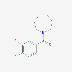 molecular formula C13H15F2NO B5664205 1-(3,4-difluorobenzoyl)azepane 