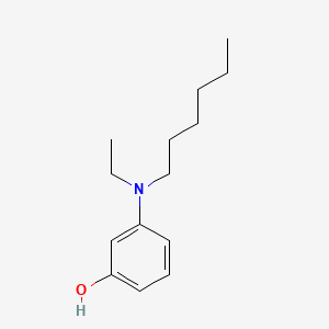 molecular formula C14H23NO B566421 3-[Ethyl(hexyl)amino]phenol CAS No. 100010-02-4